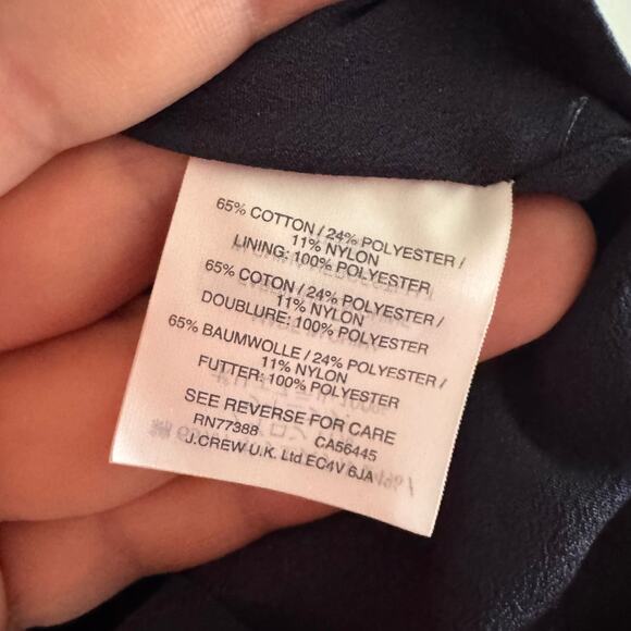 J Crew Jacquard Paisley A Line Dress Green Blue Back Zip Sleeveless Sz 4 - Picture 4 of 6